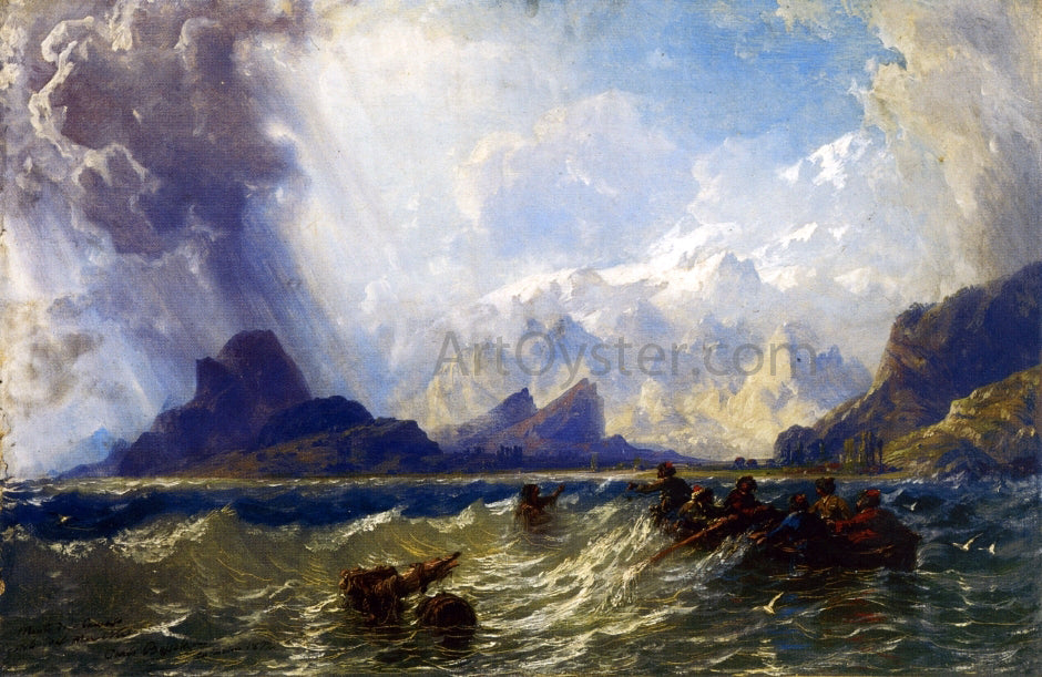 Carlo Bossoli Caucasus Mountains - Canvas Print