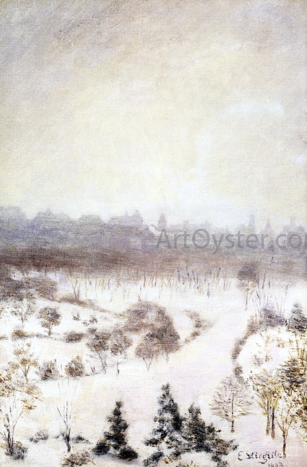 Edward Stieglitz Central Park - Canvas Print