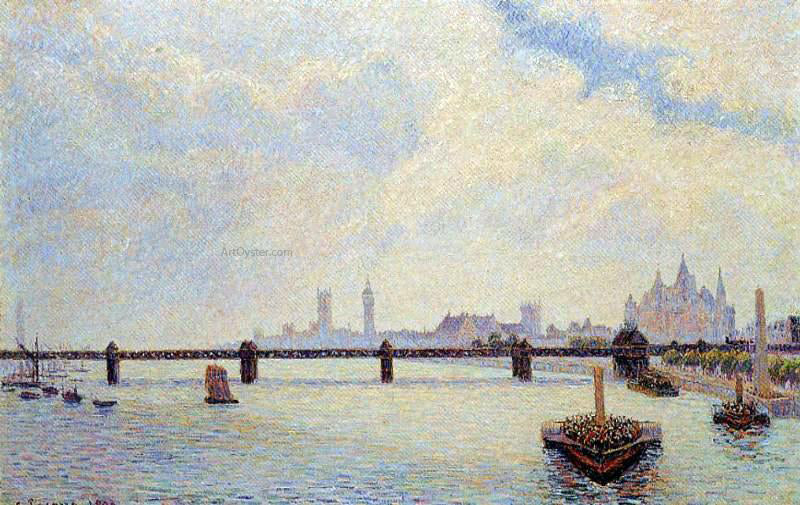 Camille Pissarro Charing Cross Bridge, London - Canvas Print