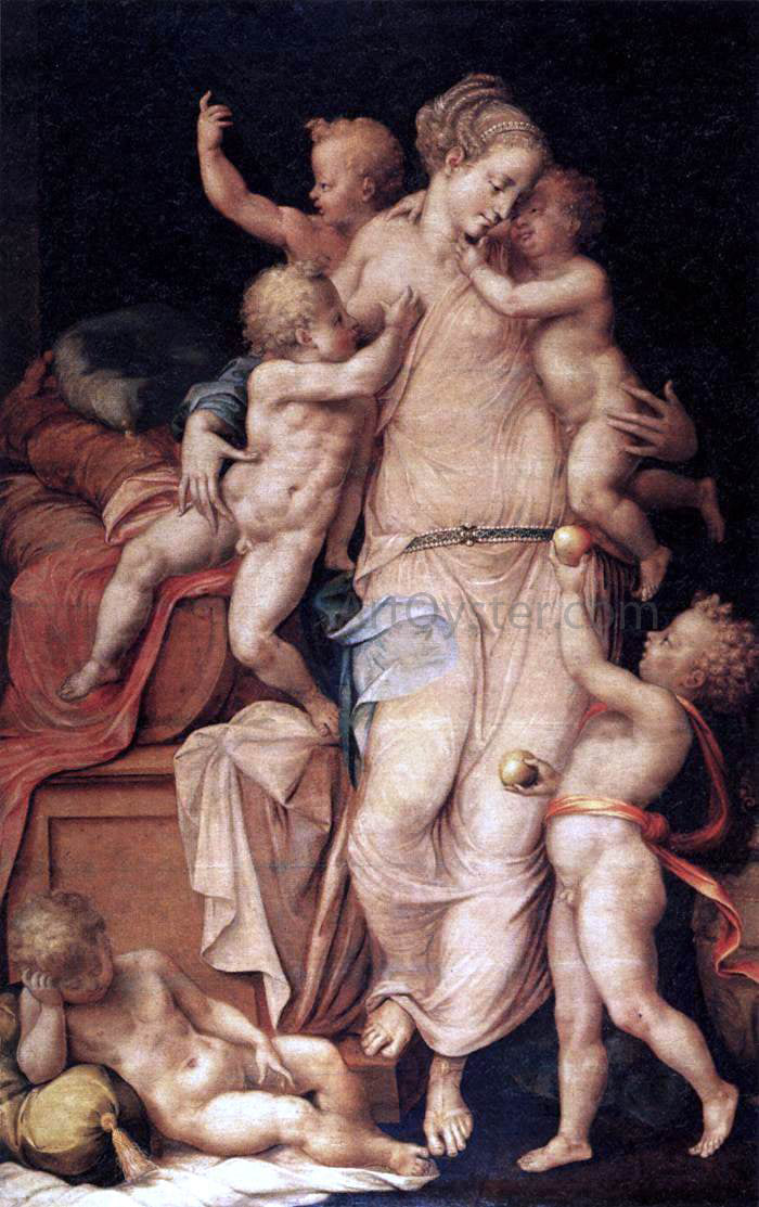 Masters of the Fontainebleau School Charity - Canvas Print
