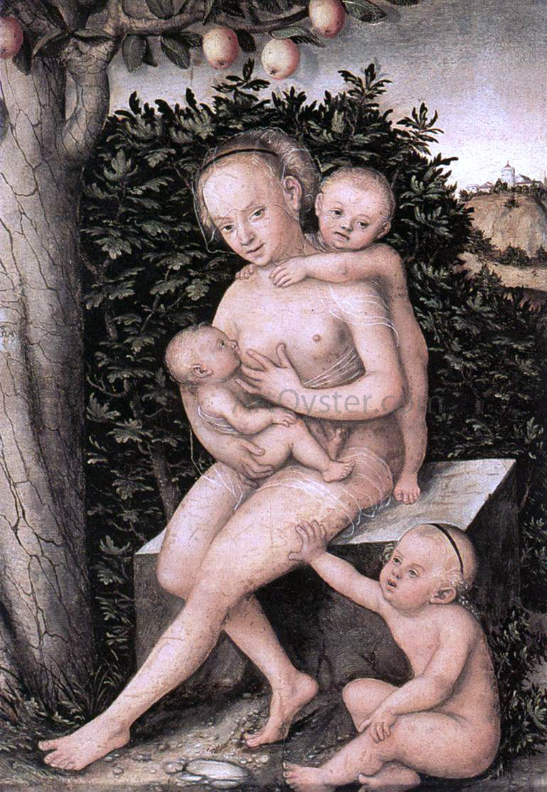 The Elder Lucas Cranach Charity - Canvas Print