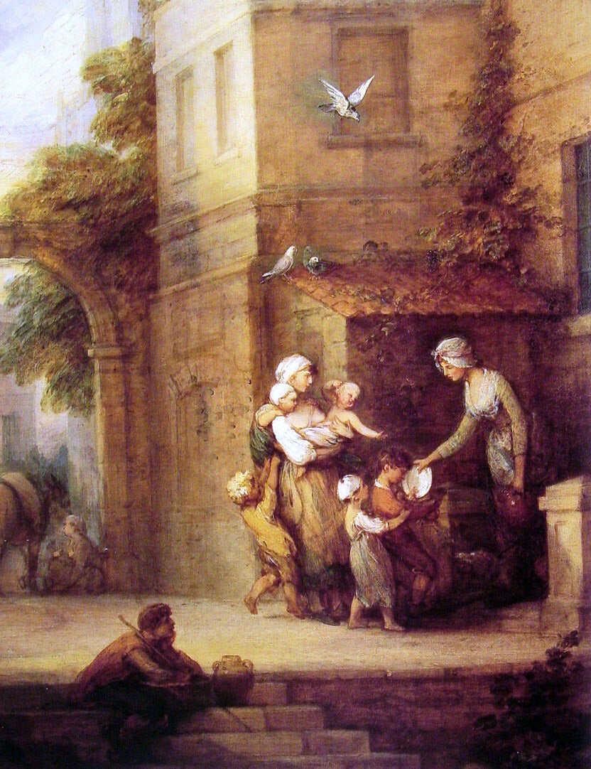 Thomas Gainsborough Charity Relieving Distress - Canvas Print