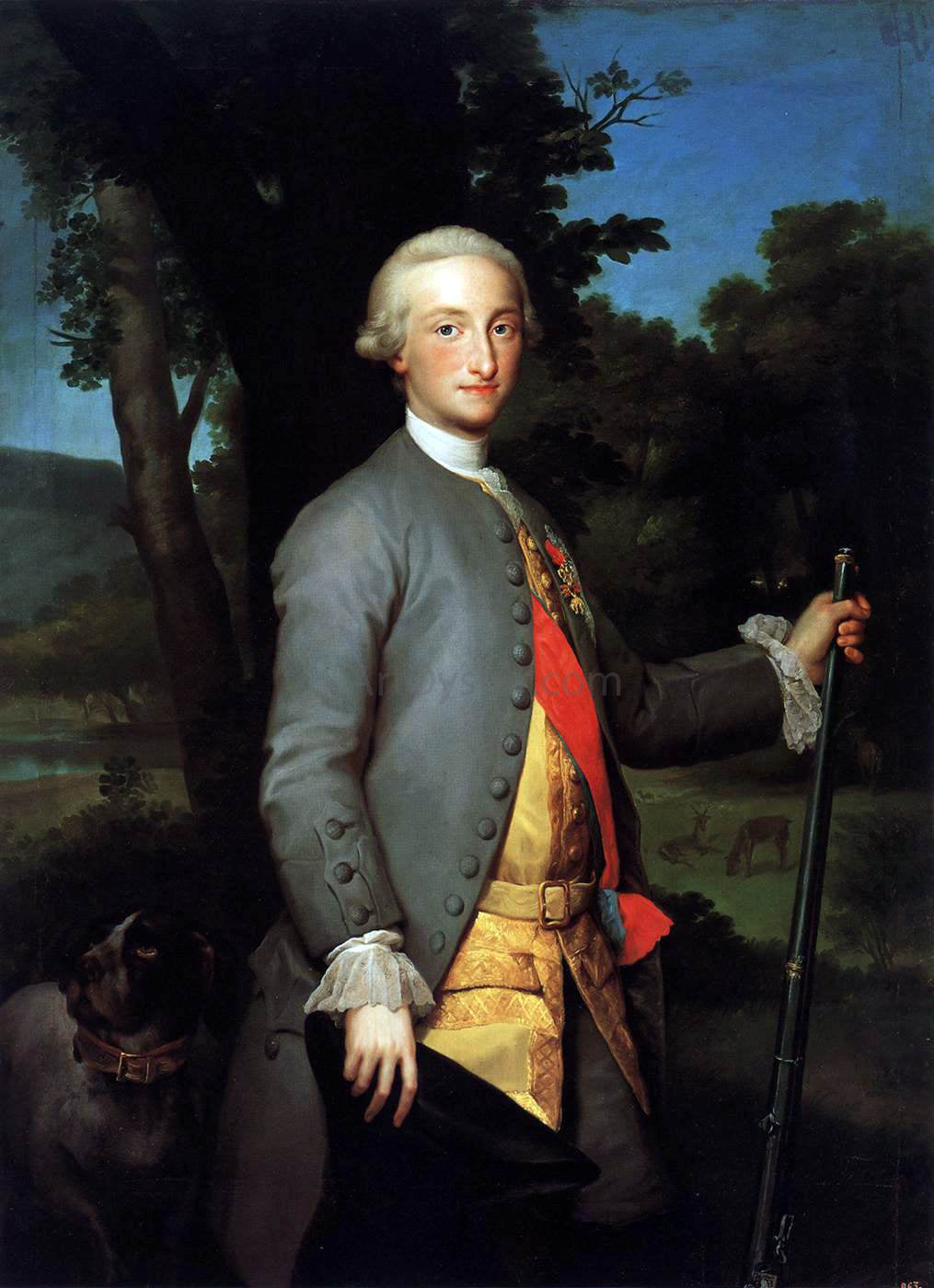 Anton Raphael Mengs Charles IV as Prince - Canvas Print