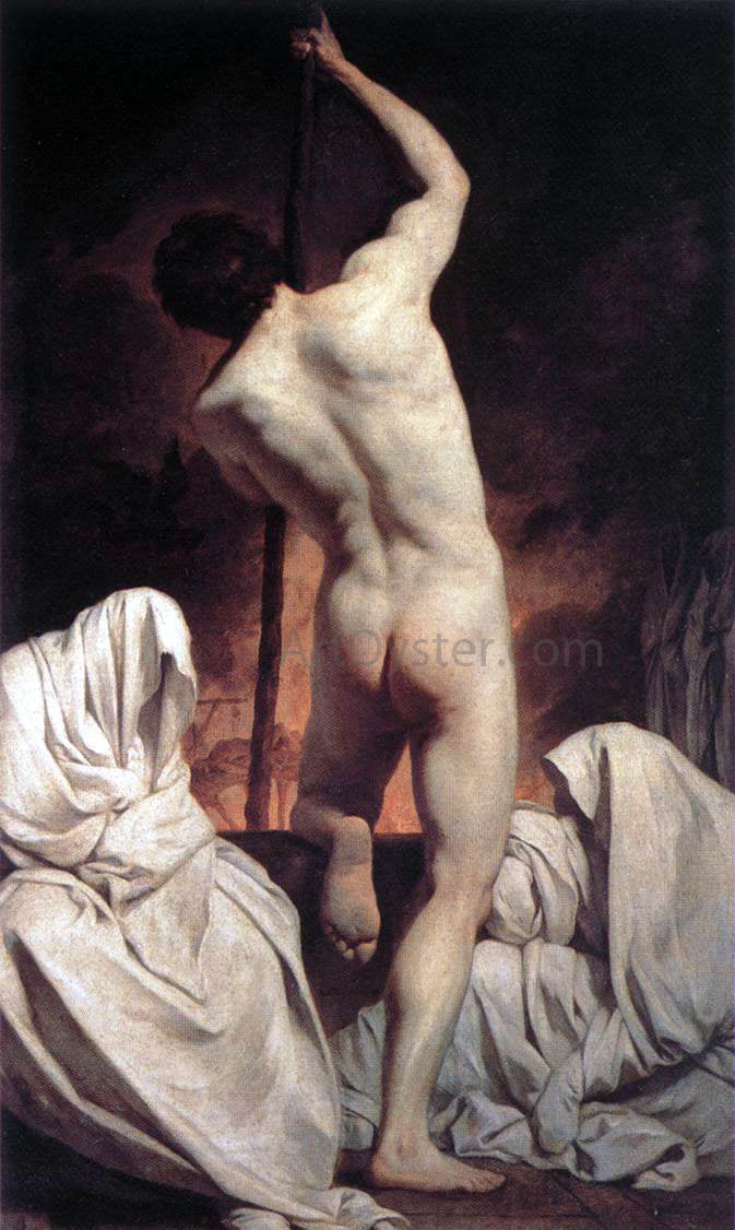 Pierre Subleyras Charon Ferrying the Shades - Canvas Print