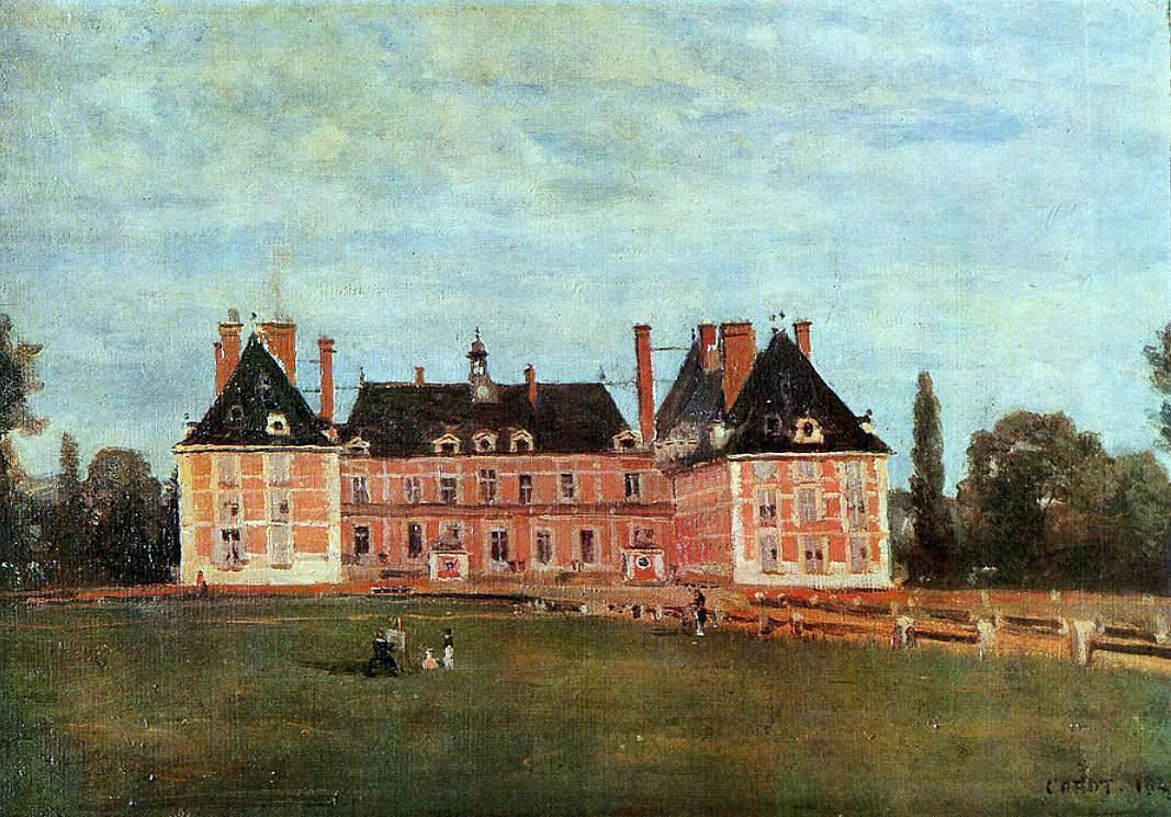 Jean-Baptiste-Camille Corot Chateau de Rosny - Canvas Print