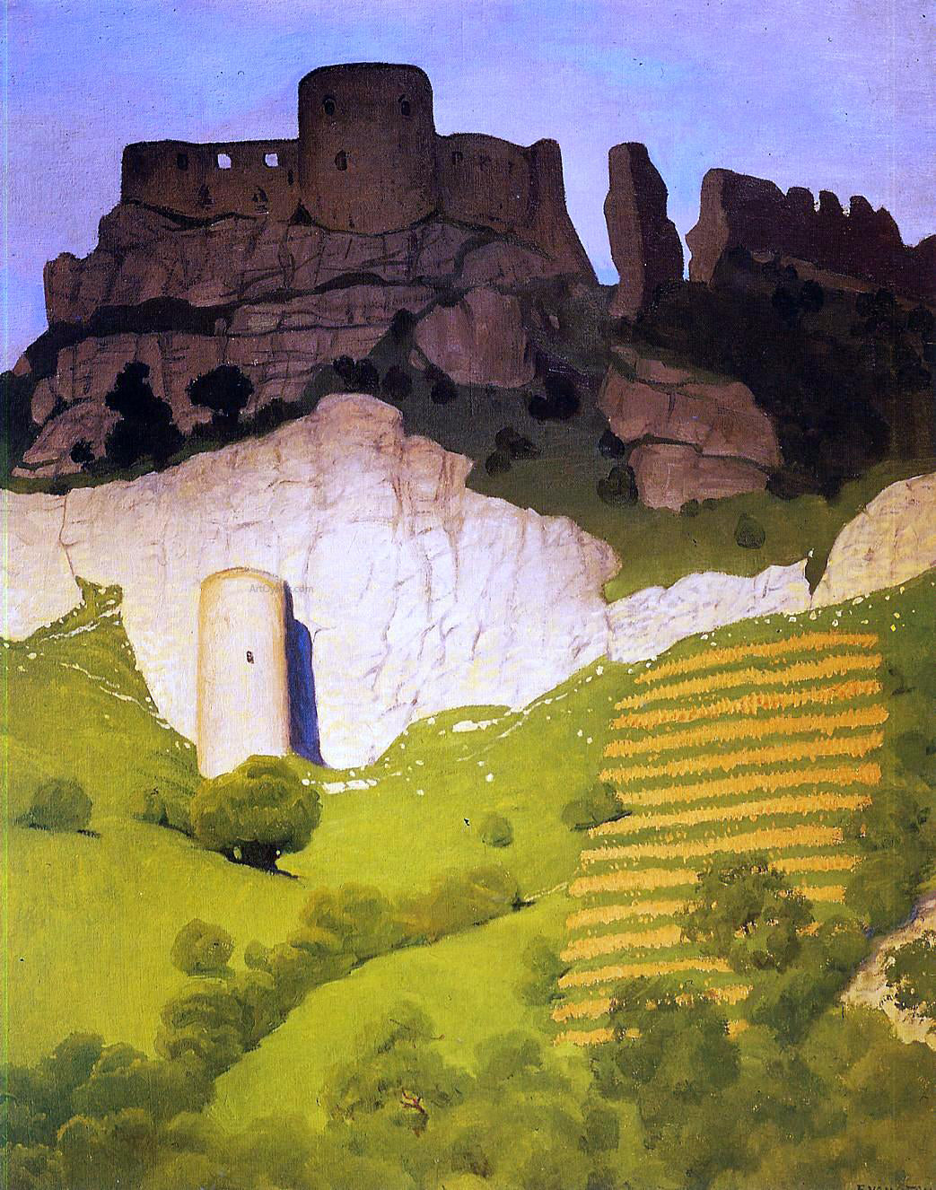 Felix Vallotton Chateau Gaillard at Andelys - Canvas Print