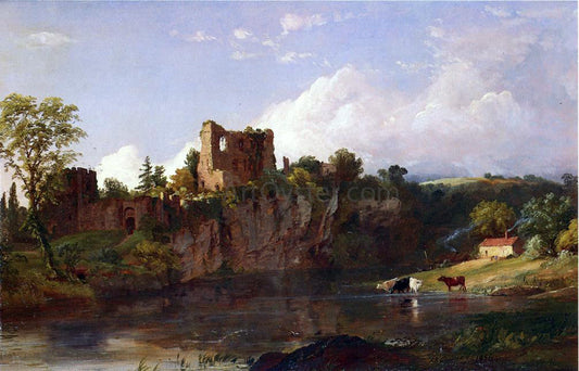 Jasper Francis Cropsey Chepstow Castle on the Wye - Canvas Print