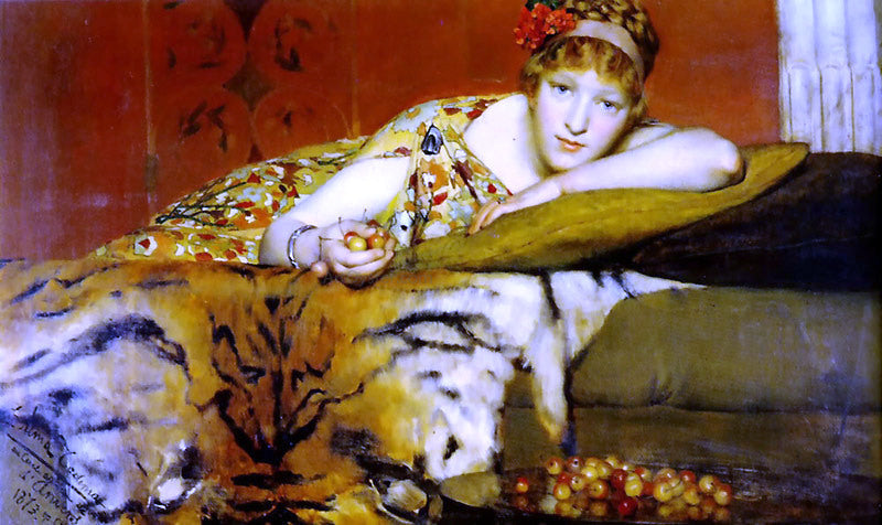 Sir Lawrence Alma-Tadema Cherries - Canvas Print