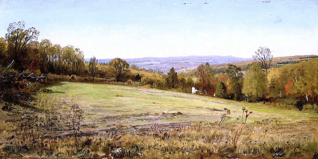 William Trost Richards Chester County Landscape - Canvas Print