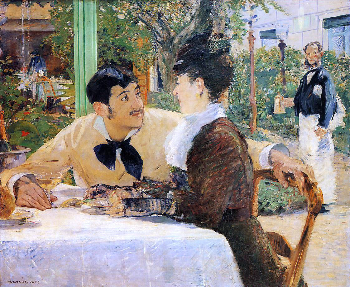 Edouard Manet Chez le Pere Lathuille - Canvas Print