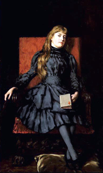 Emilio Sala y Frances Chica Sentada - Canvas Print