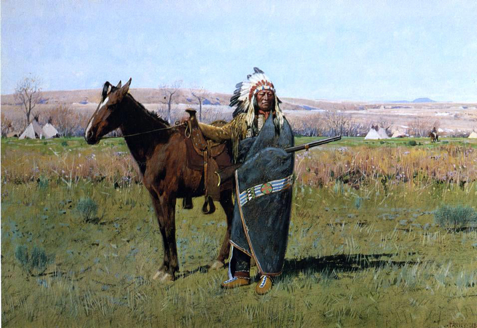 Henry F Farney Chief Spotted Tail - Canvas Print