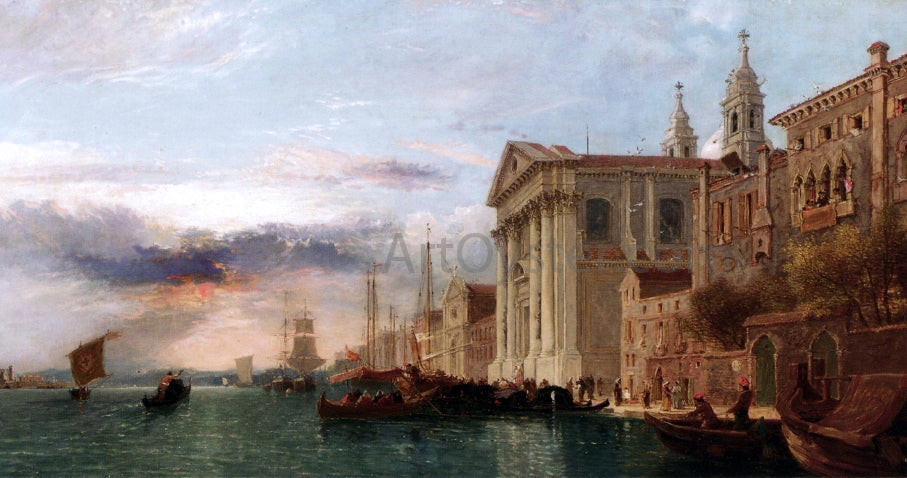 James Holland Chiesa di Gesuati, Venezia - Canvas Print