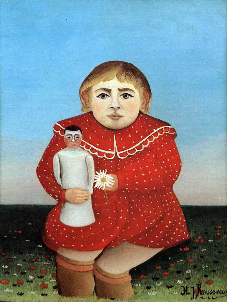 Henri Rousseau Child with Doll - Canvas Print