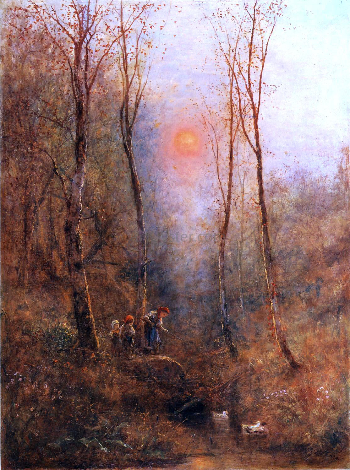 James Crawford Thom Children in a Wood - Canvas Print