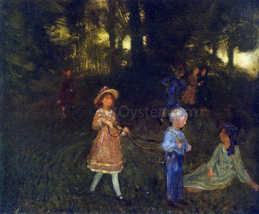 Arthur B Davies Children Playing - Canvas Print