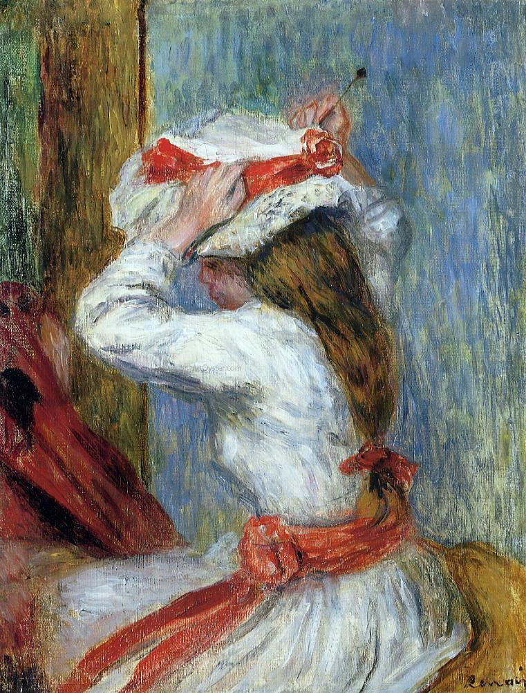 Pierre Auguste Renoir Child's Head - Canvas Print