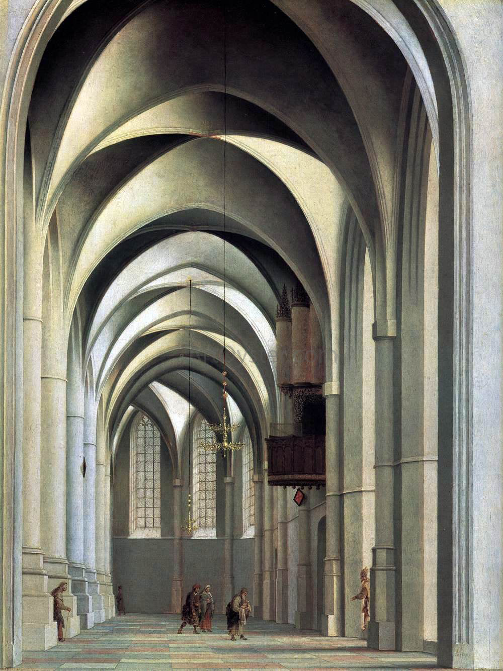Pieter Jansz Saenredam Choir of St. Bavo, Haarlem - Canvas Print