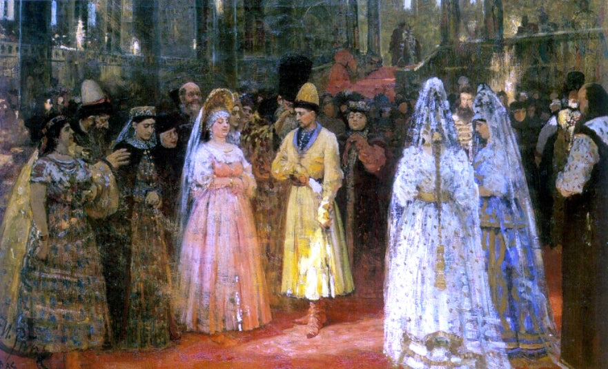 Ilia Efimovich Repin Choosing a Bride for a Grand Duke - Canvas Print