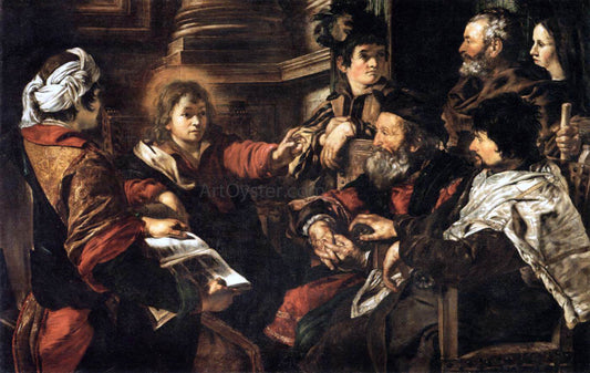 Giovanni Serodine Christ among the Doctors - Canvas Print