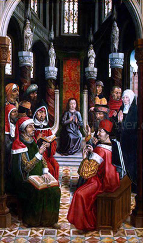 Master catholic Kings Christ among the Doctors - Canvas Print