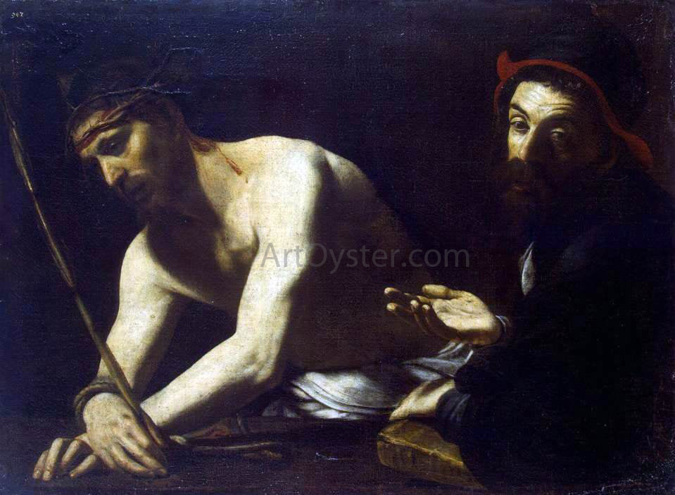 Giovanni Battista Caracciolo Christ and Caiaphas - Canvas Print