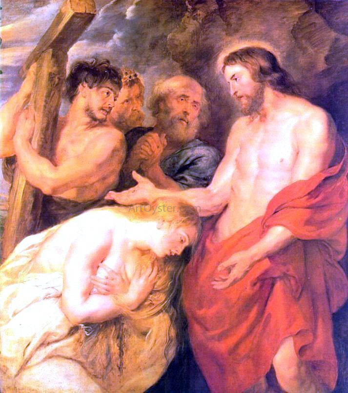 Peter Paul Rubens Christ and Mary Magdalene - Canvas Print