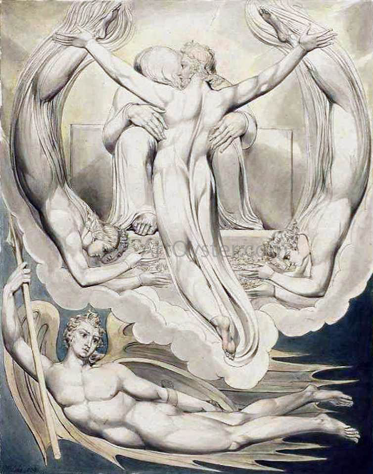 William Blake Christ as the Redeemer of Man - Canvas Print