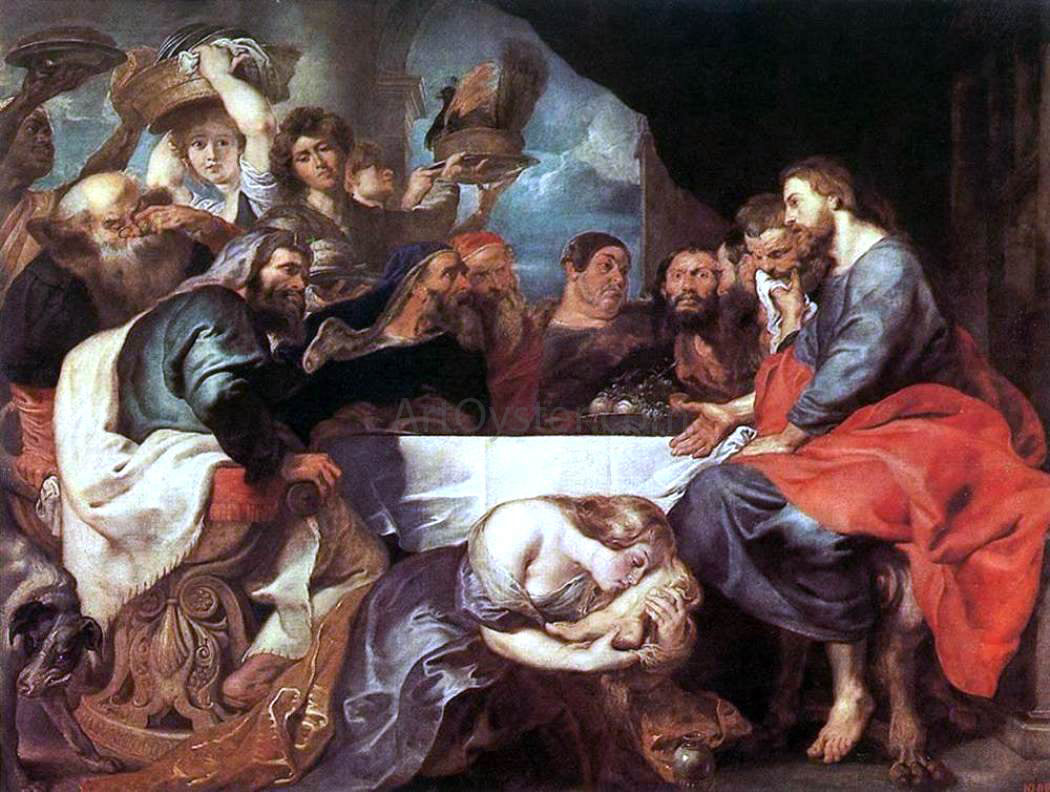 Peter Paul Rubens Christ at Simon the Pharisee - Canvas Print
