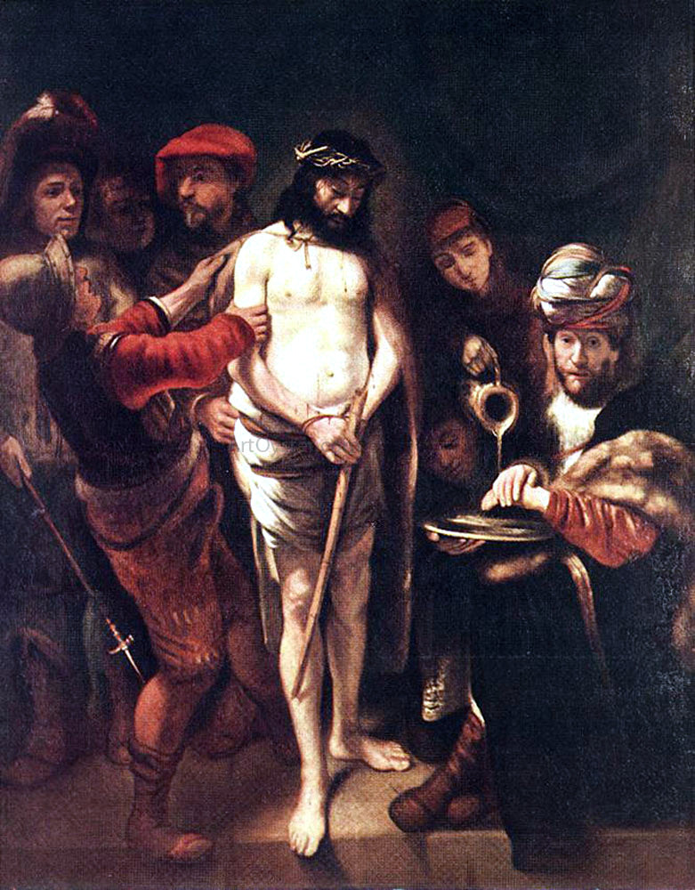 Nicolaes Maes Christ before Pilate - Canvas Print