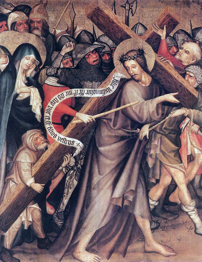 Master Thomas De Coloswar Christ Carrying the Cross - Canvas Print