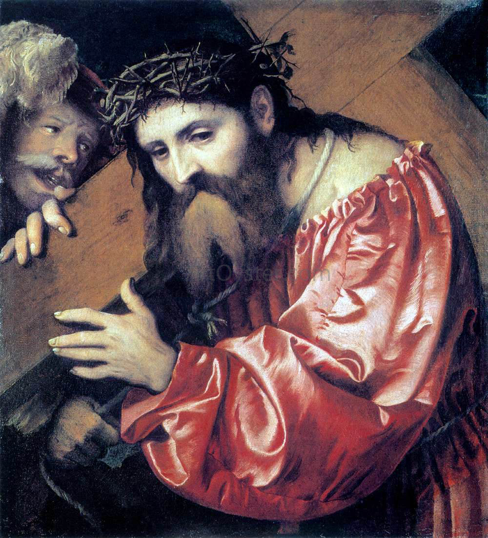 Girolamo Romanino Christ Carrying the Cross - Canvas Print