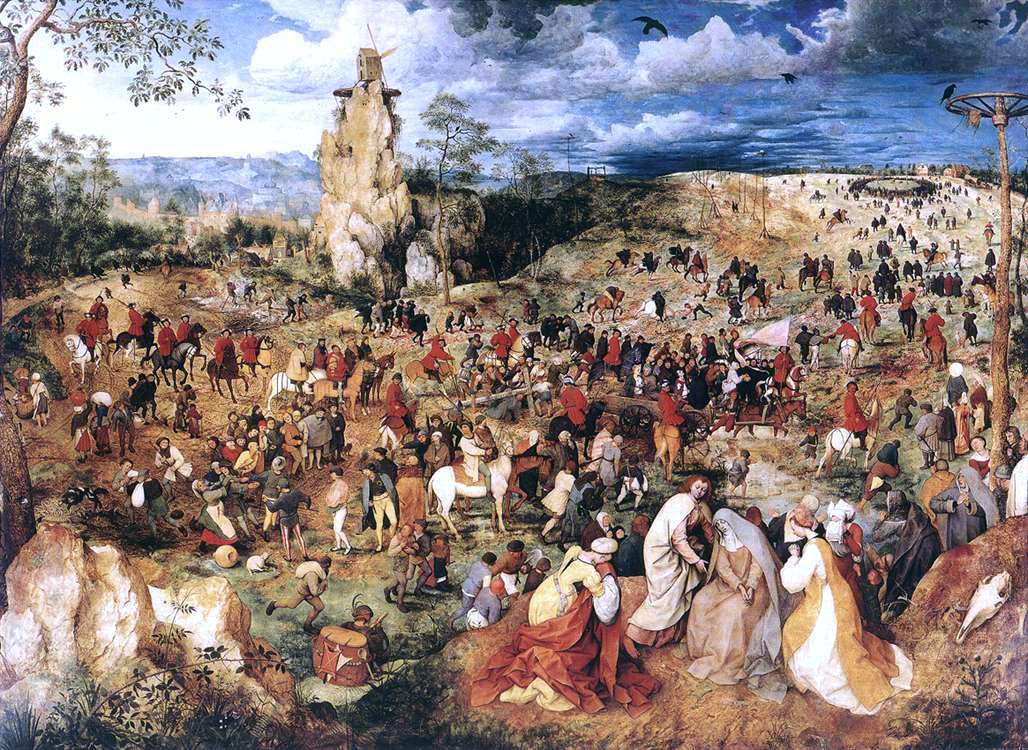The Elder Pieter Bruegel Christ Carrying the Cross - Canvas Print