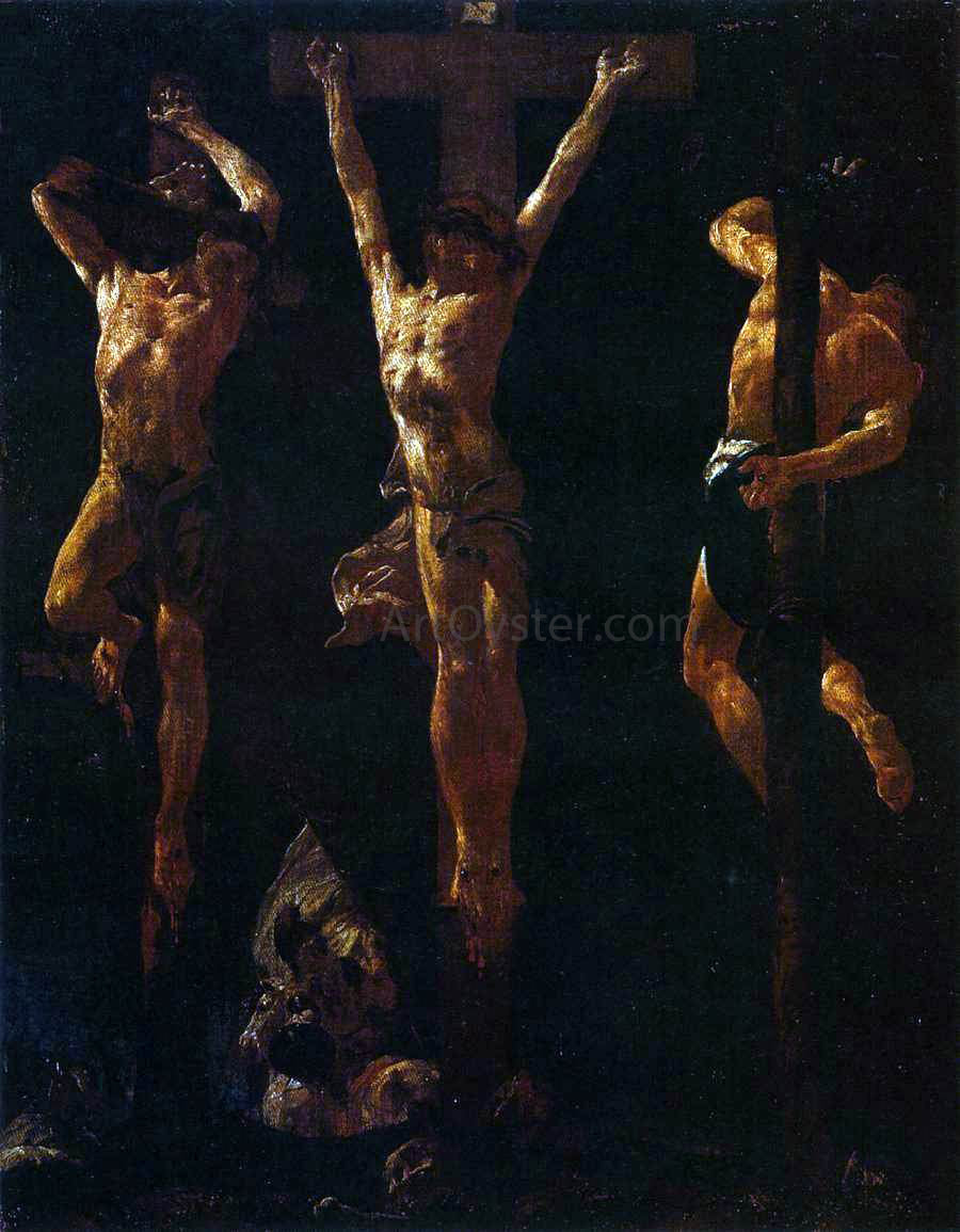 Giovanni Battista Piazzetta Christ Crucified Between the Two Thieves - Canvas Print