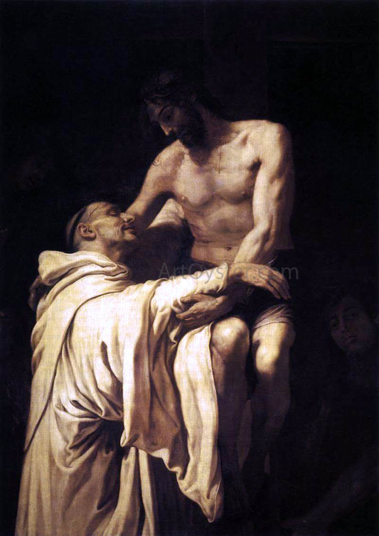 Francisco Ribalta Christ Embracing St Bernard - Canvas Print