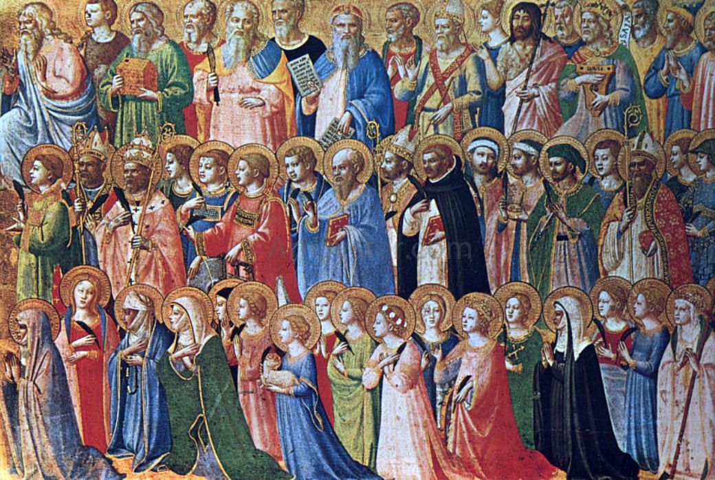 Fra Angelico Christ Glorified in the Court of Heaven - Canvas Print