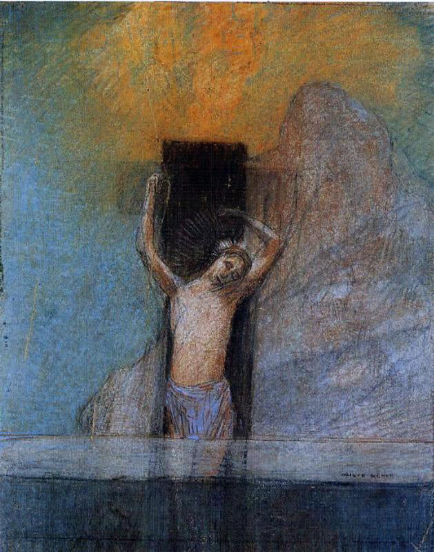 Odilon Redon Christ on the Cross - Canvas Print