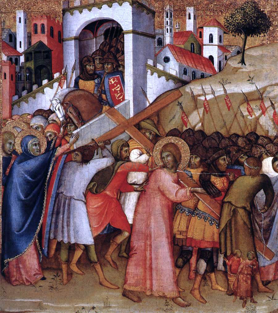 Andrea Di bartolo Christ on the Road to Calvary - Canvas Print
