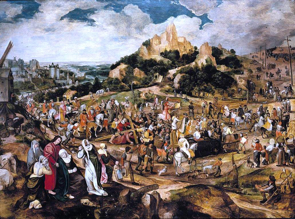 Peeter Baltens Christ on the Road to Calvary - Canvas Print