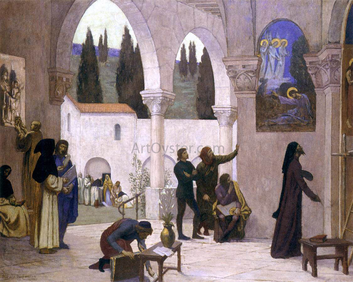 Pierre Puvis De Chavannes Christian Inspiration - Canvas Print