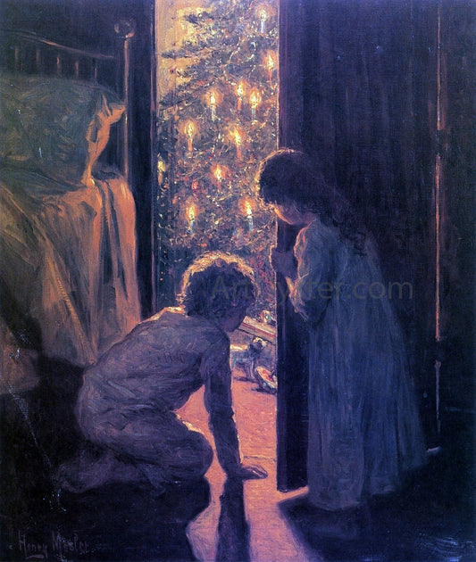 Henry Mosler Christmas Morning - Canvas Print