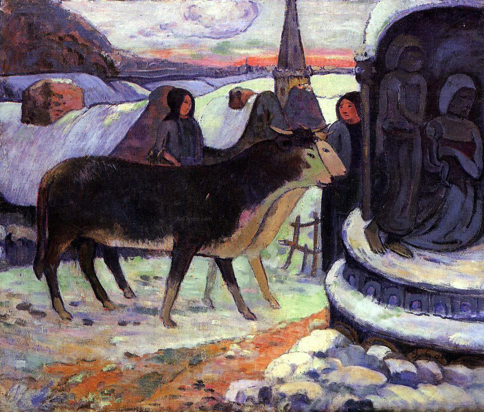 Paul Gauguin Christmas Night - Canvas Print