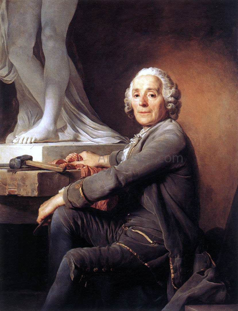Joseph Siffrein Duplessis Christophe Gabriel Allegrain, Sculptor - Canvas Print