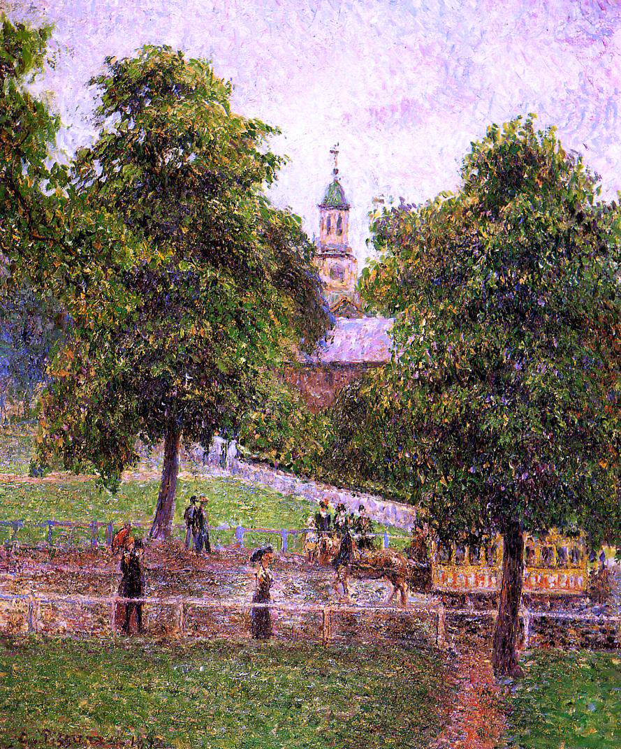 Camille Pissarro Church at Kew - Canvas Print