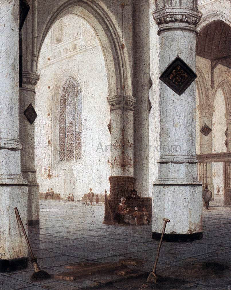 Hendrick Cornelisz Van Vliet Church Interior - Canvas Print