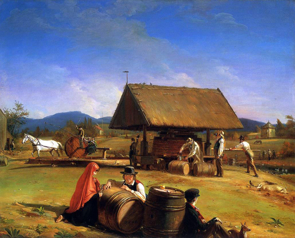 William Sidney Mount Cider Making - Canvas Print