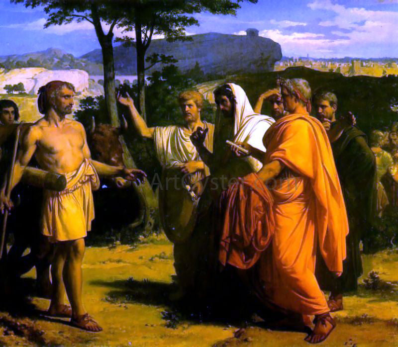Alexandre Cabanel Cincinnatus Receiving Deputies of the Senate - Canvas Print
