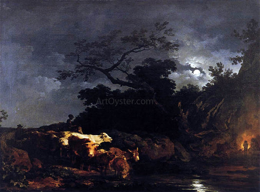 Philip Jacques De Loutherbourg Clair de Lune (Moonlight) - Canvas Print