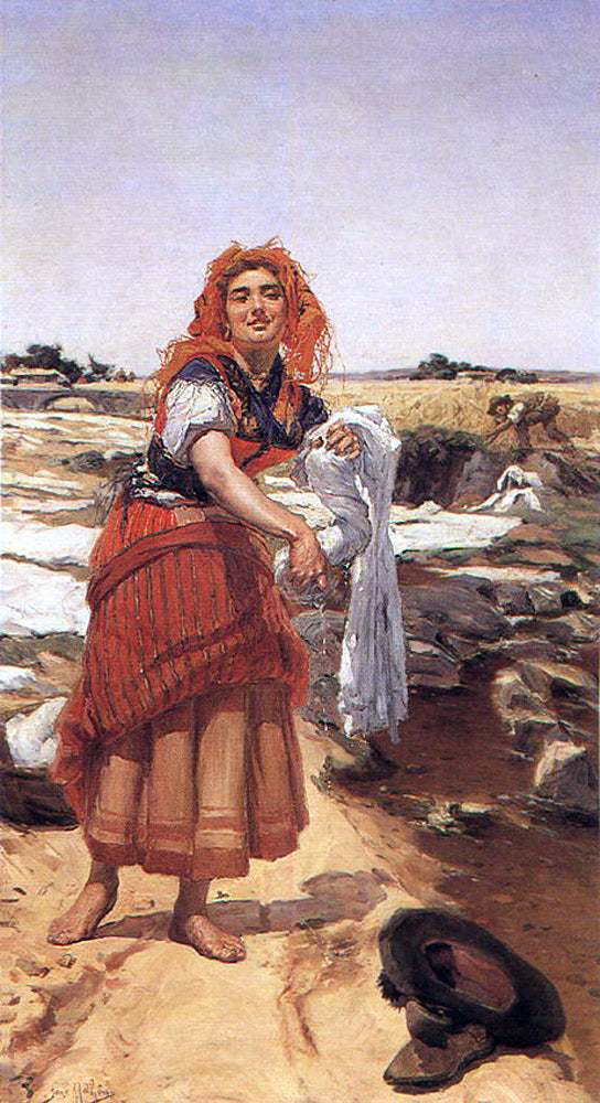 Jose Malhoa Clara - Canvas Print