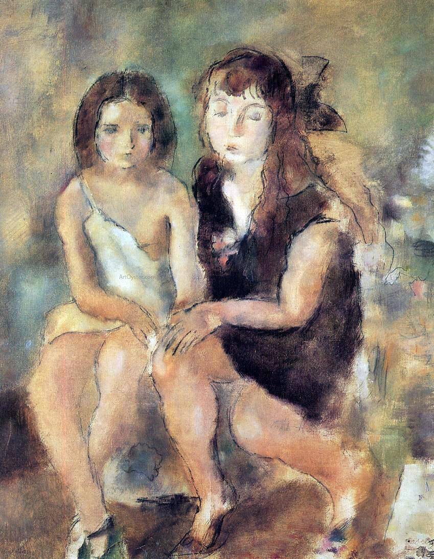 Jules Pascin Clara and Genevieve - Canvas Print
